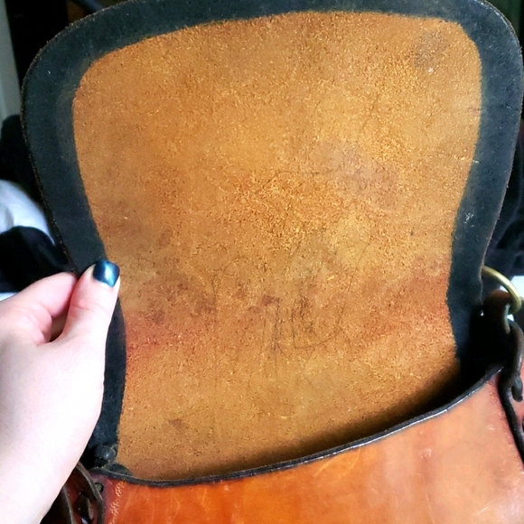 ⚡2 X Host Pick⚡ One of a Kind Vintage Leather Satchel - Picture 10 of 11